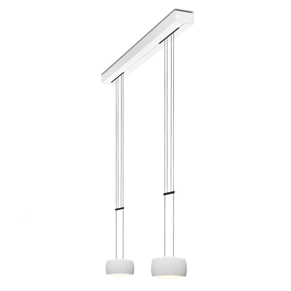 Oligo Grace LED Pendelleuchte, 2-flg., Tunable White, weiß matt