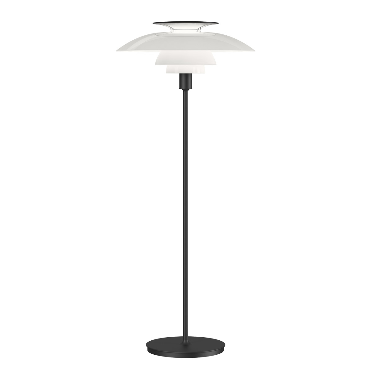 Louis Poulsen PH 80 Stehleuchte, mit Dimmer, schwarz