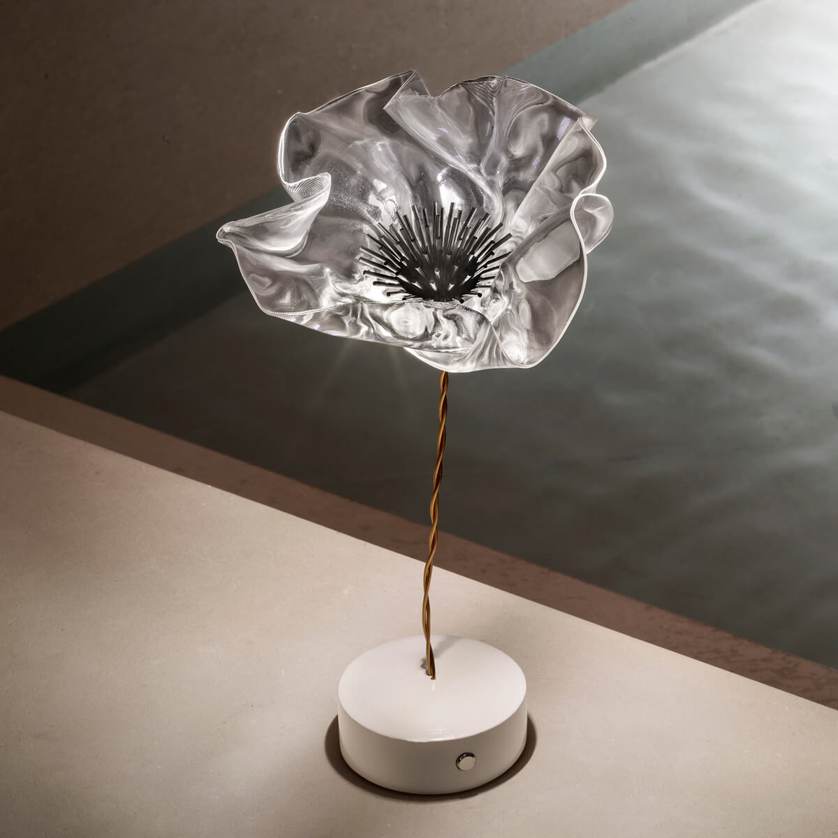 Slamp LaFleur Battery LED Akkuleuchte, prisma (transparent)