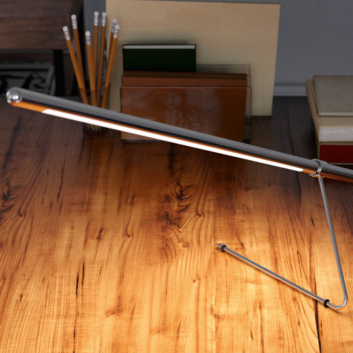 Belux Tubo LED Tischleuchte, Chrom