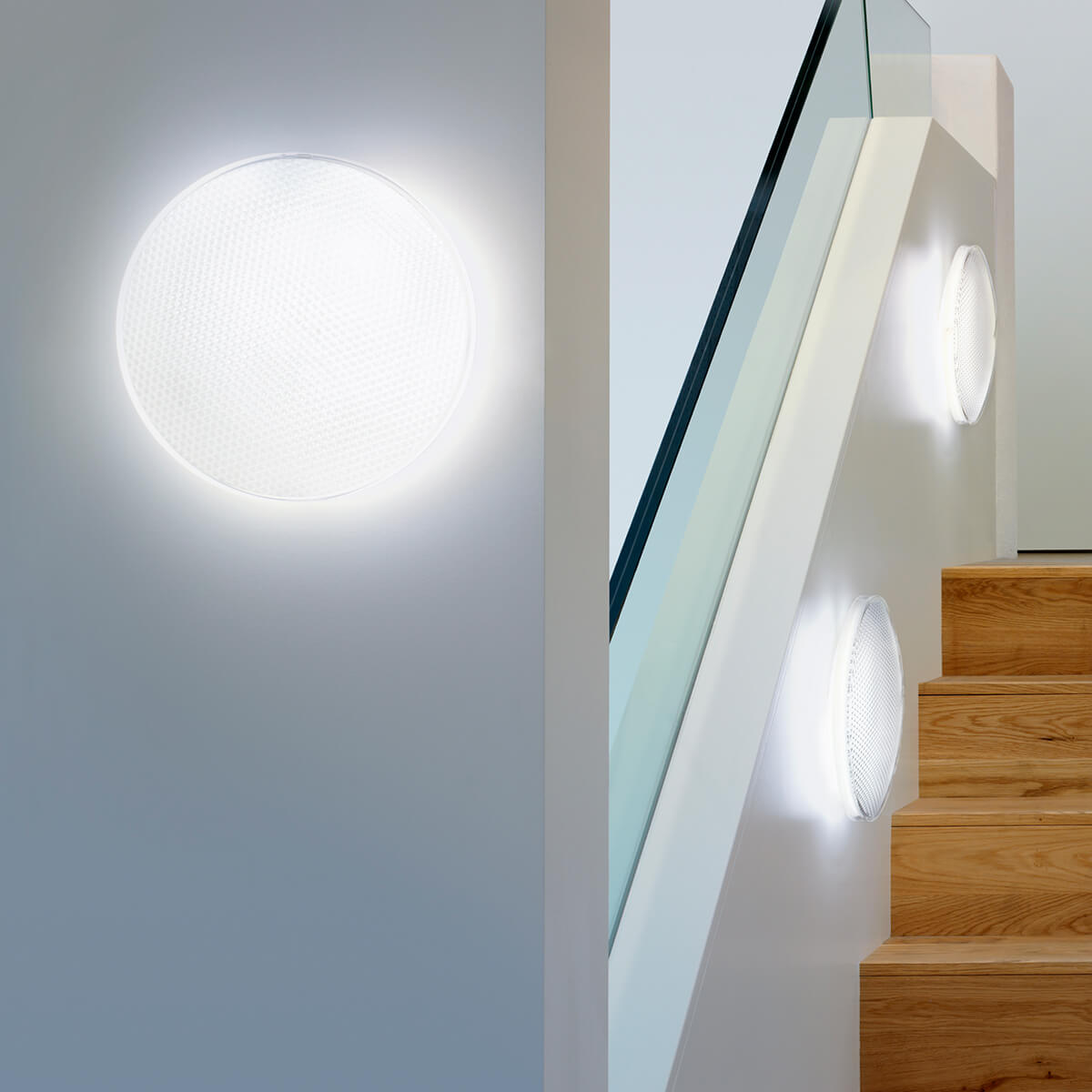 Belux O-Lite LED Wand- / Deckenleuchte, Acrylglas