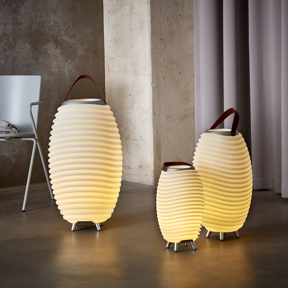 2er Set Synergy 2.0 LED Akkuleuchte, Bluetooth Lautsprecher & Weinkühler