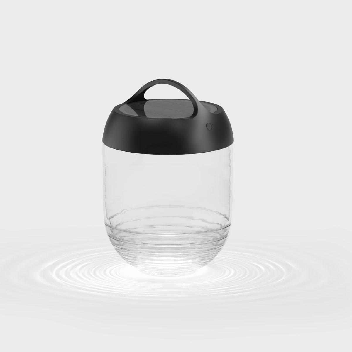 IP44.DE Aqu M LED Solar- / Akkuleuchte, jet black (schwarz)