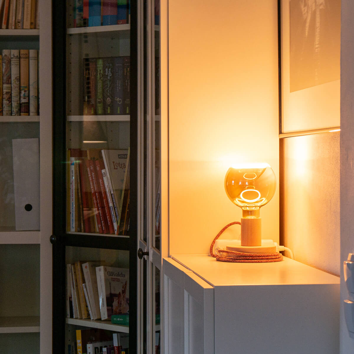 Segula LED Floating Globe 125 smokey grau E27, 6 W, 1900 K, dimmbar, Ø: 12,5 cm