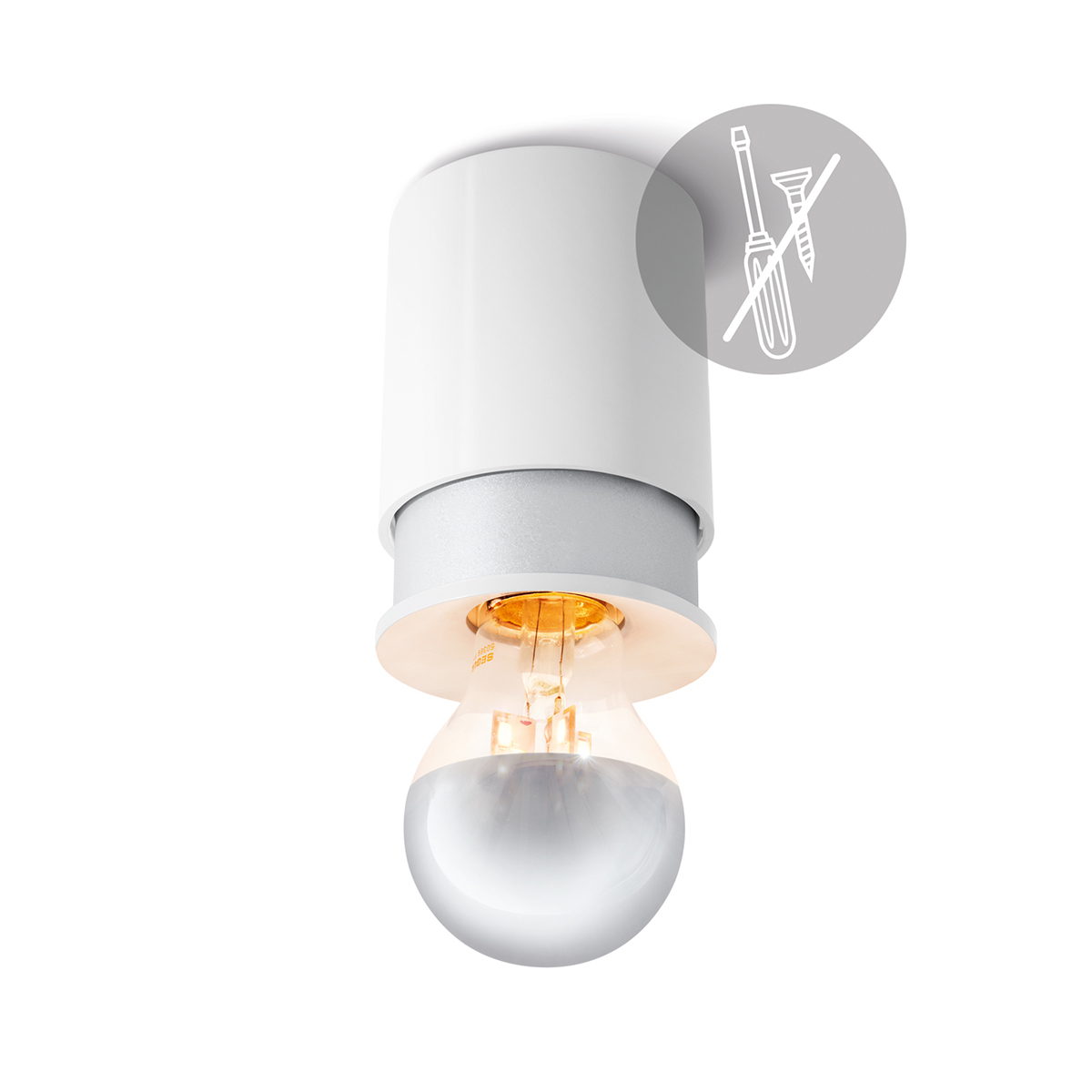 Twister Lighting Twister Living Wand- / Deckenleuchte, weiß