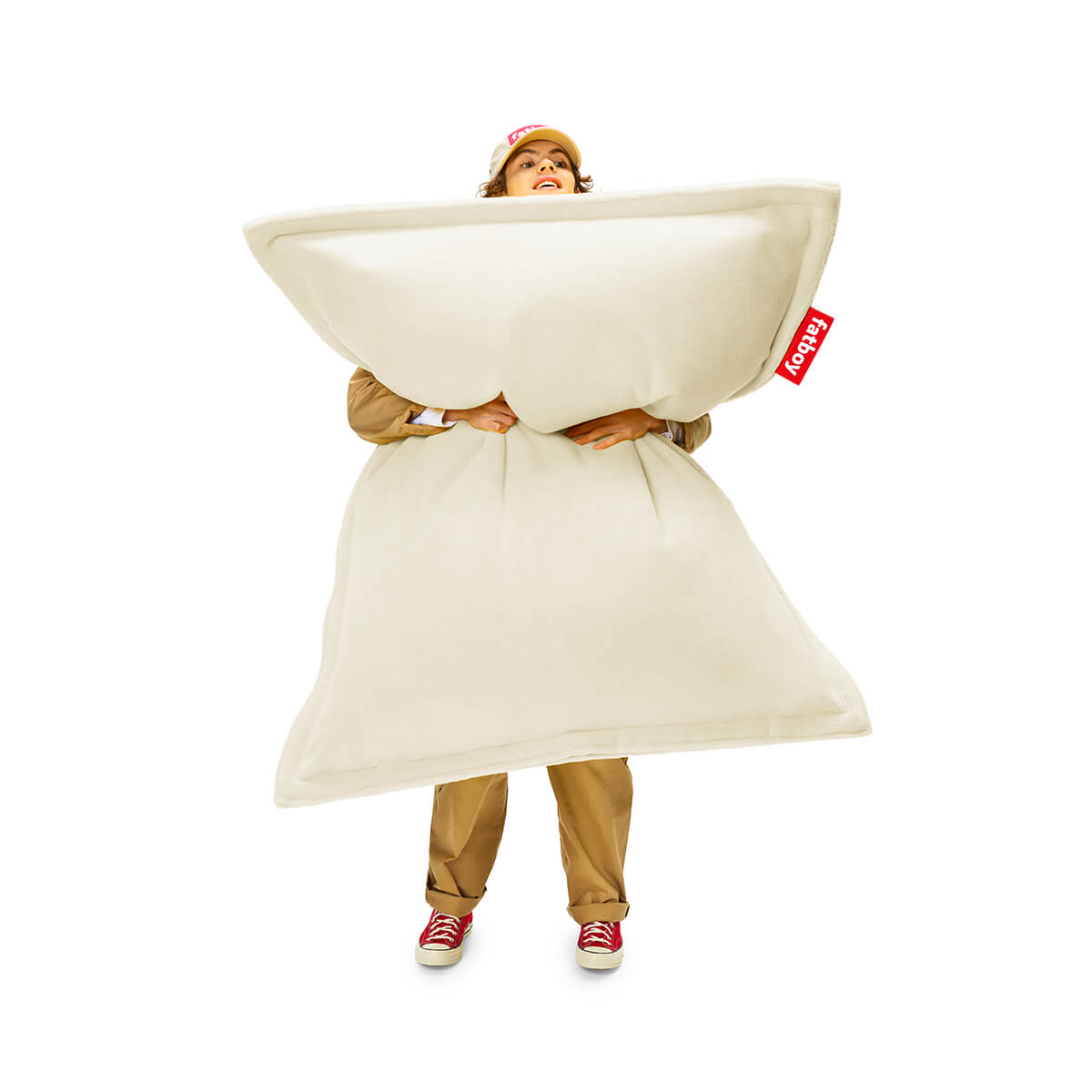 Fatboy Original Slim Teddy Sitzsack, off-white (cremeweiß)