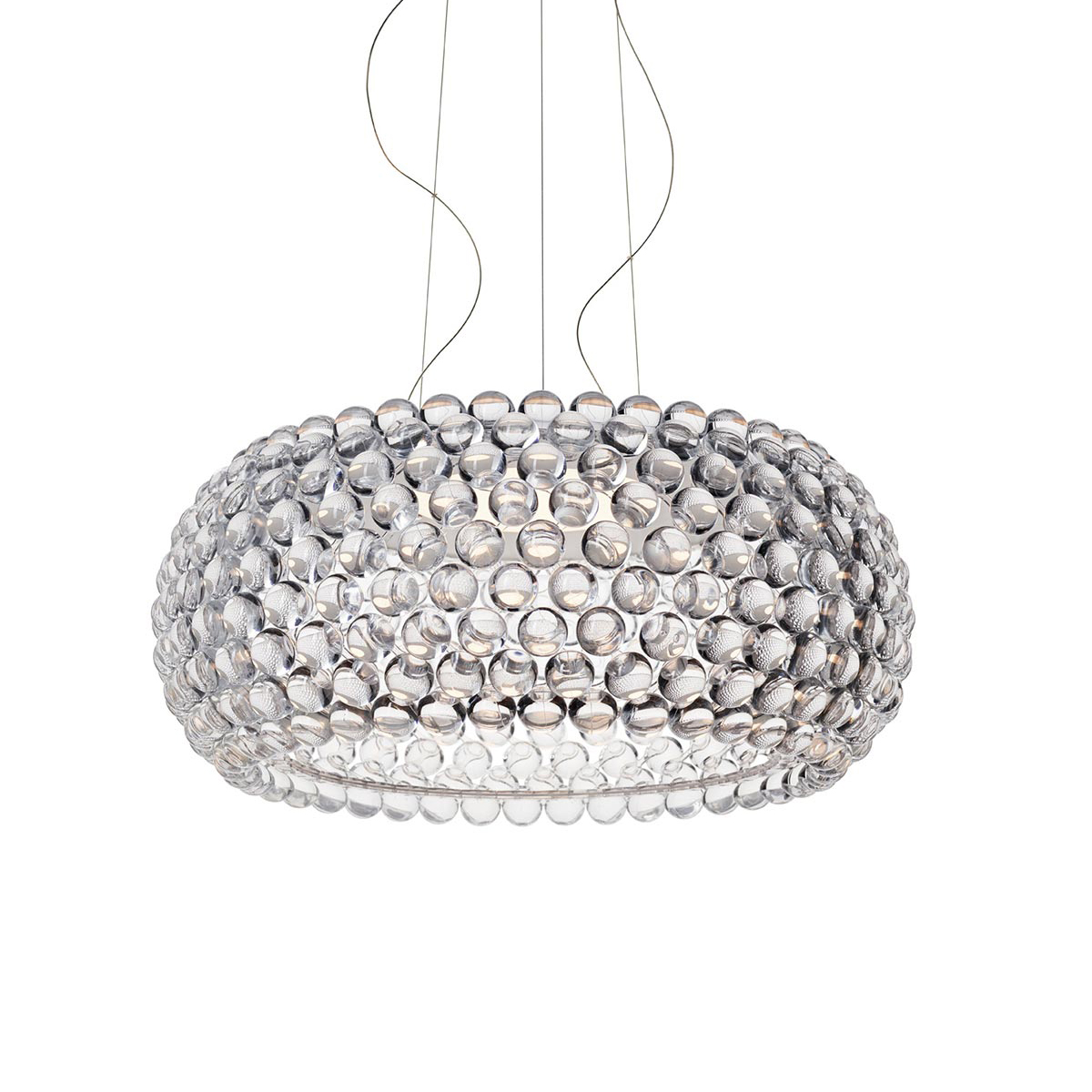 Foscarini Caboche Plus Grande LED Sospensione, transparent