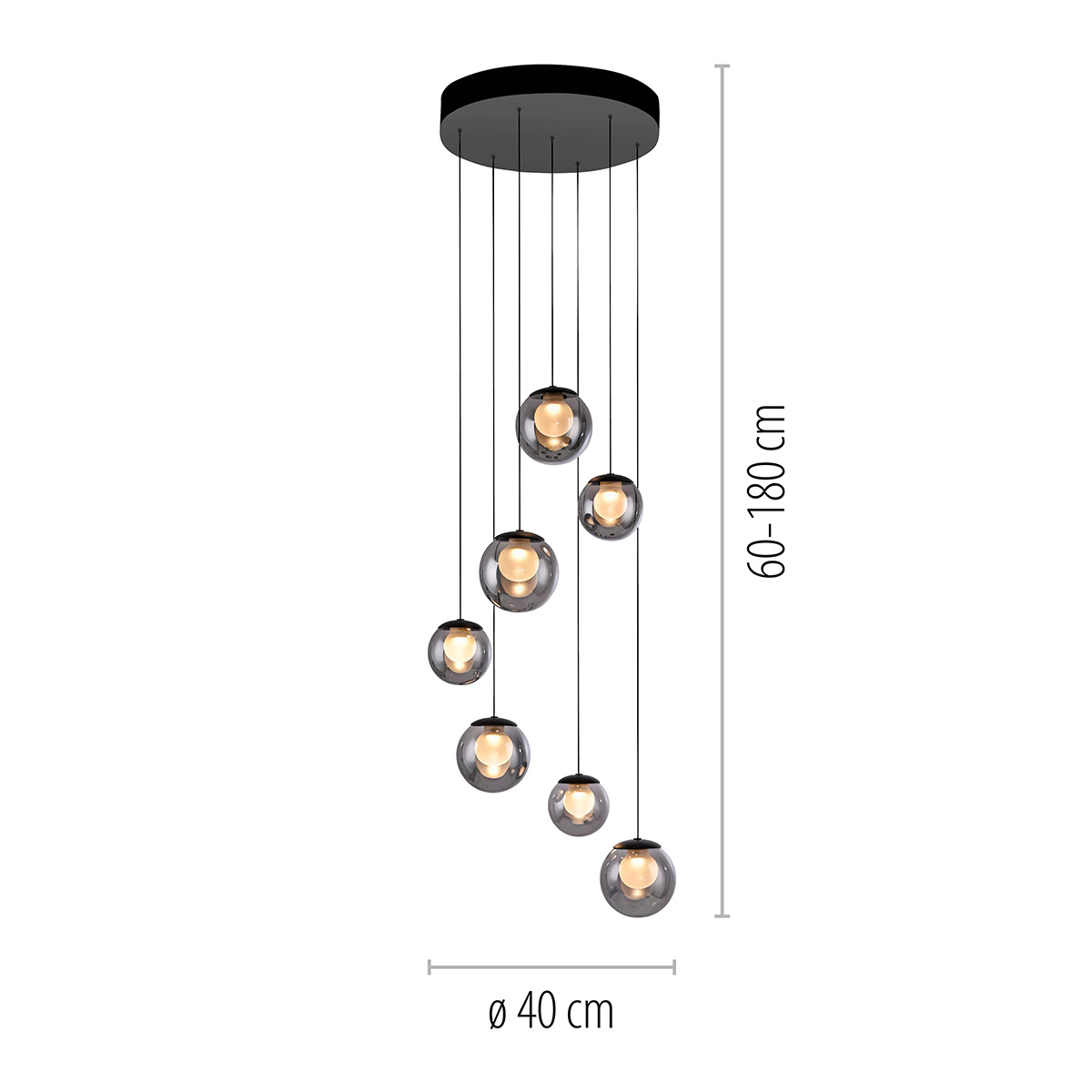 PURE Popup LED Pendelleuchte mit CCT