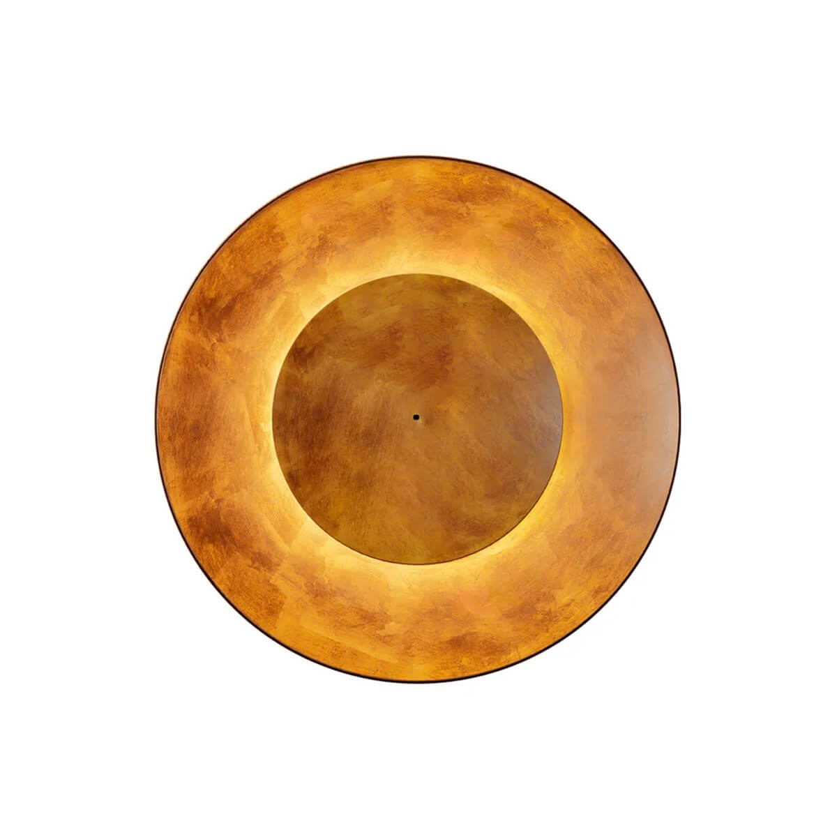 Fontana Arte Lunaire LED Wandleuchte, Ø: 75 cm, Kupfer glänzend