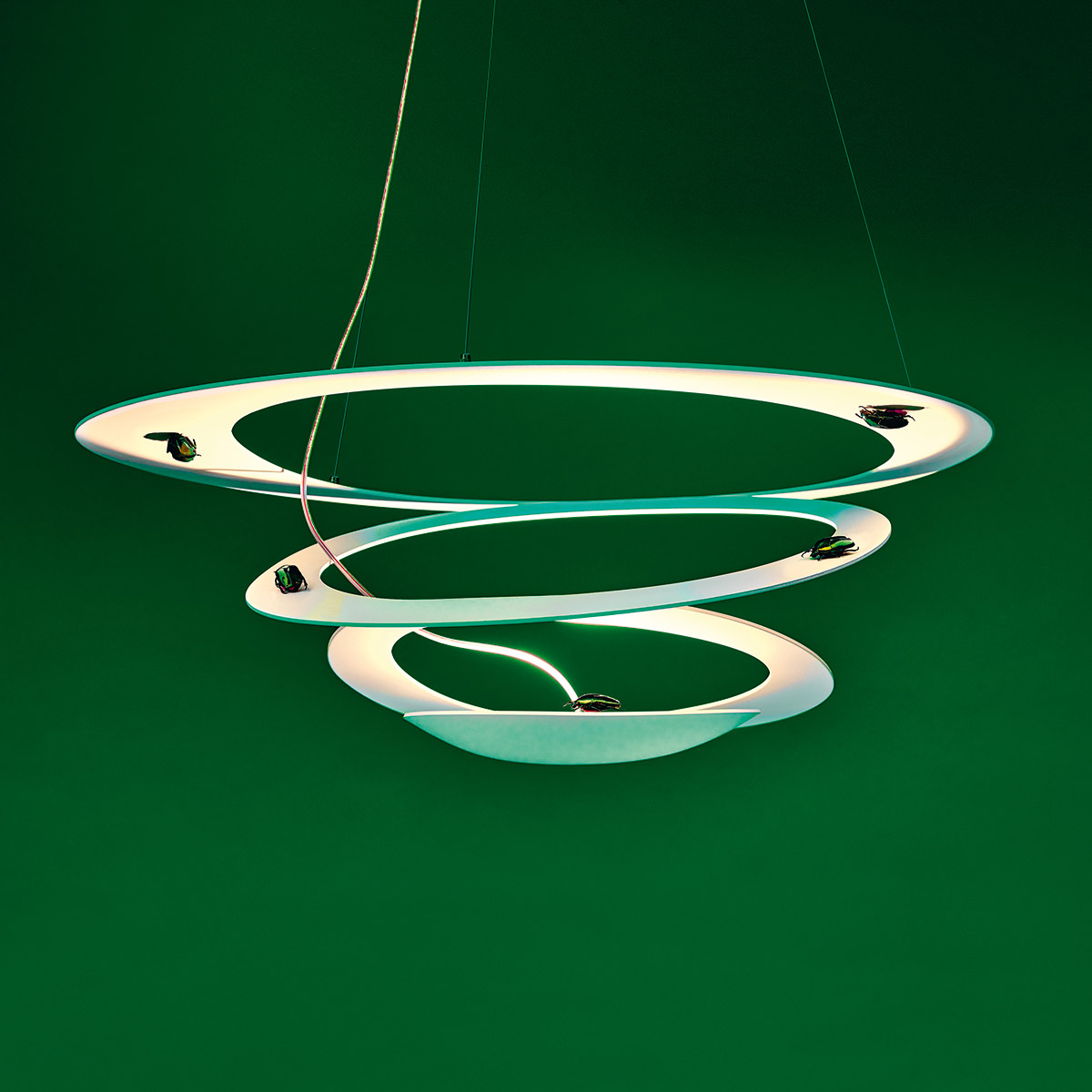 Artemide Design Pirce Sospensione LED, weiß, Anwendungsbild