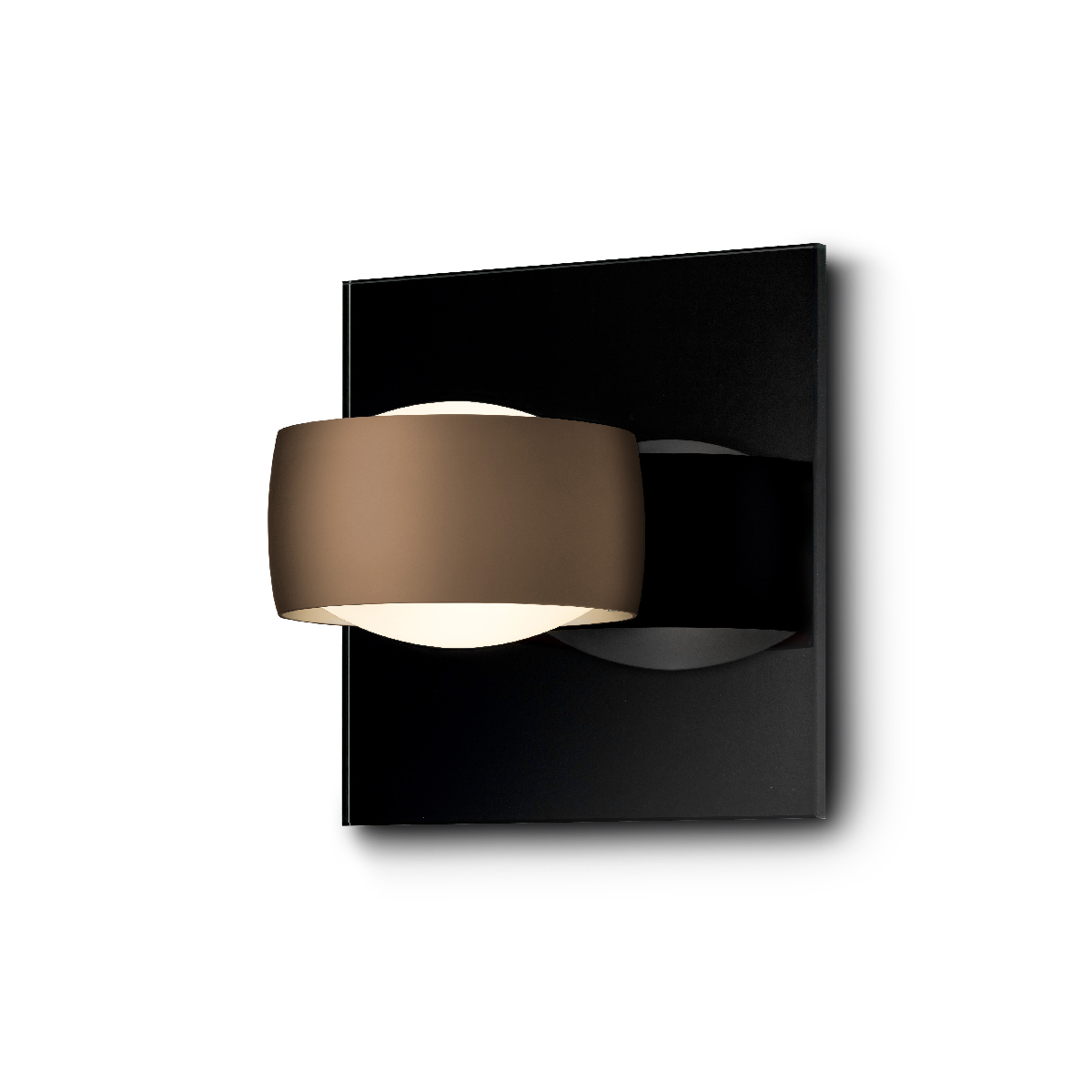 Oligo Grace Unlimited LED Wandleuchte, schwarz, Tunable White, Kopf: Brazilian brown