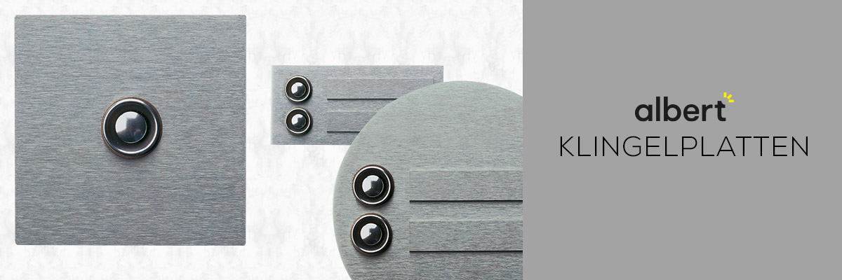 Kategoriebanner Marke Albert  Klingelplatten Kategoriebanner Marke Albert  Klingelplatten
