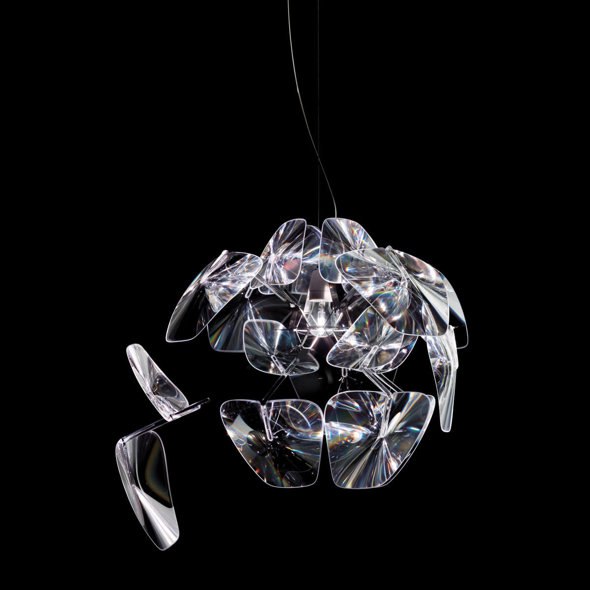 Luceplan Hope Sospensione, Ø: 61 cm, transparent
