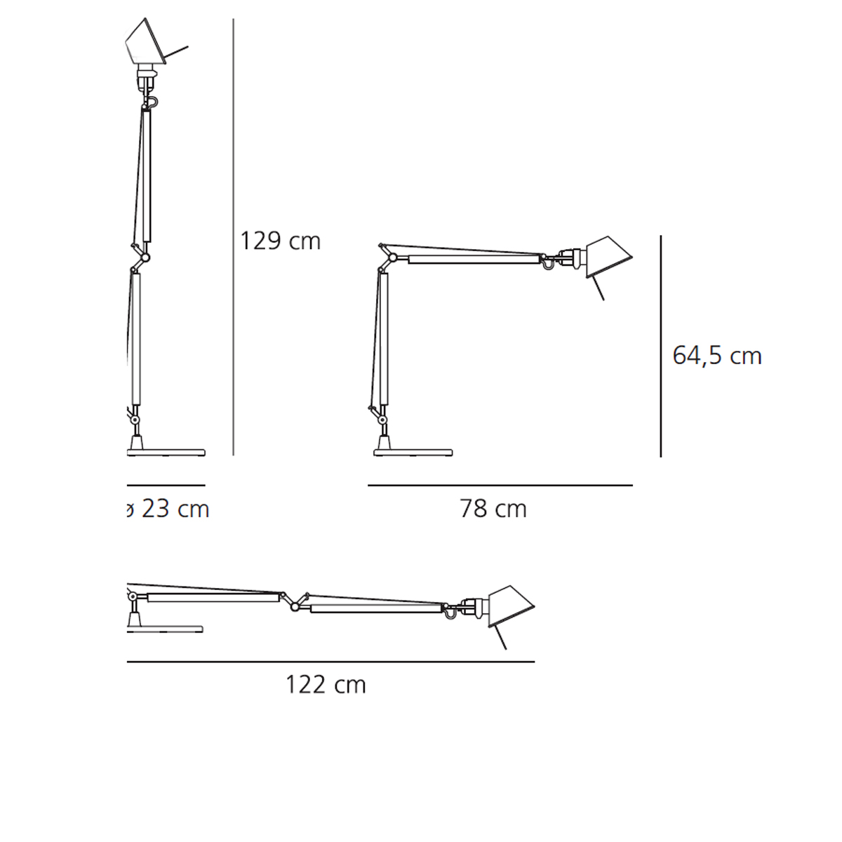 Artemide Tolomeo Tavolo LED (mit Tischfuß)
