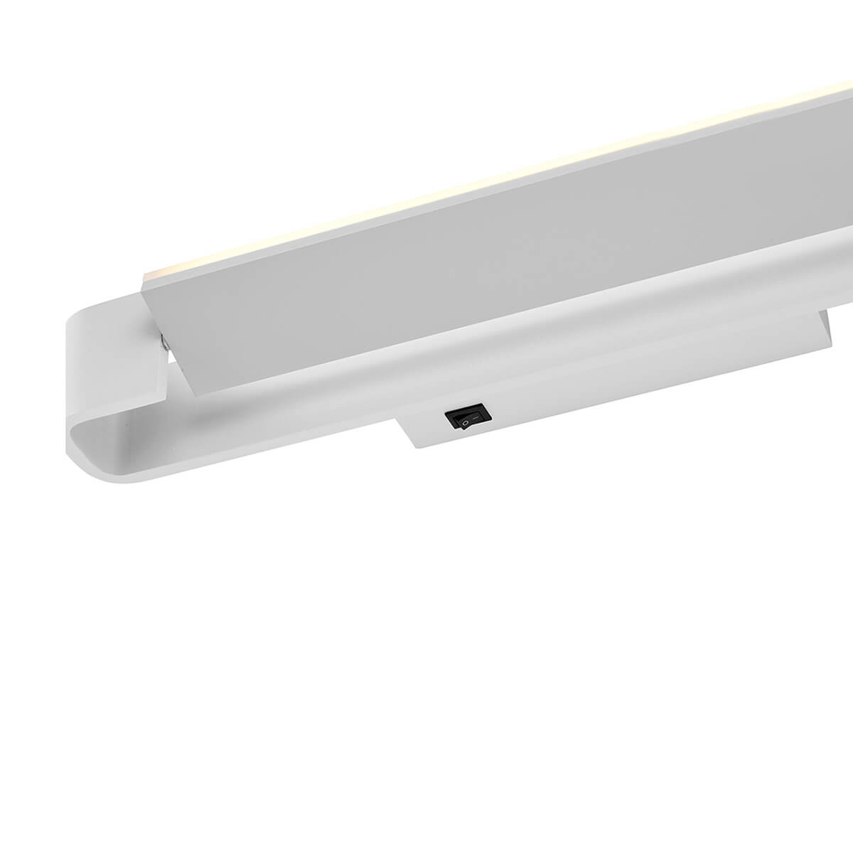 HELL Box LED Wandleuchte, weiß, Schalter an der Wandhalterung