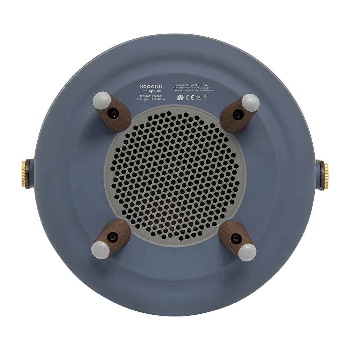 Kooduu Lite-up Play 2.0 LED Akkuleuchte & Bluetooth Lautsprecher, Ocean blue (dunkelblau), Boden