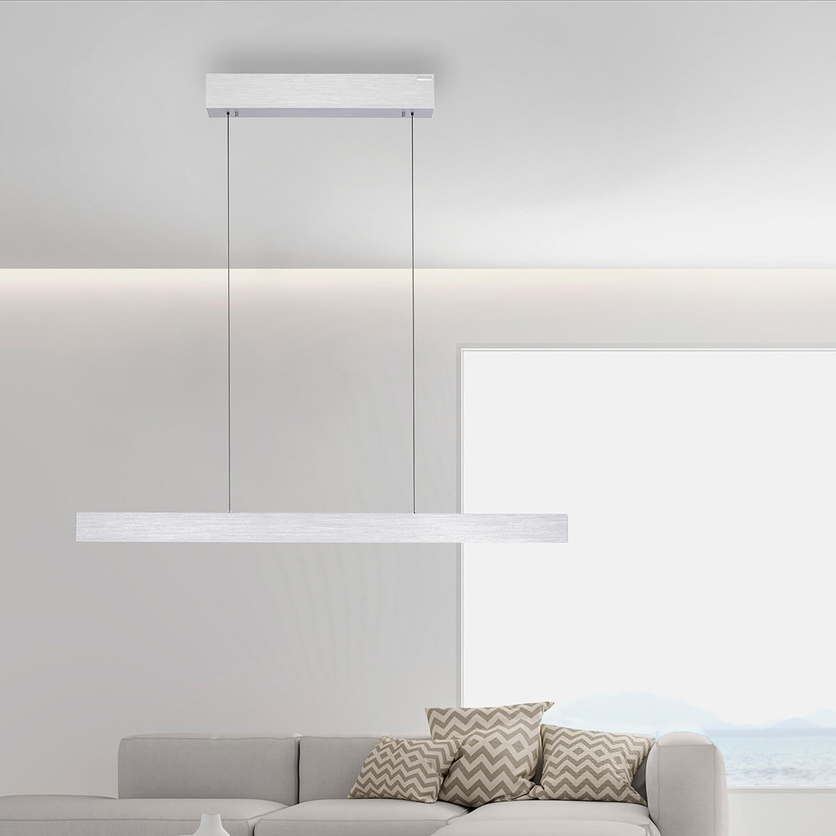 Neuhaus PURE E-Motion LED Pendelleuchte, Aluminium