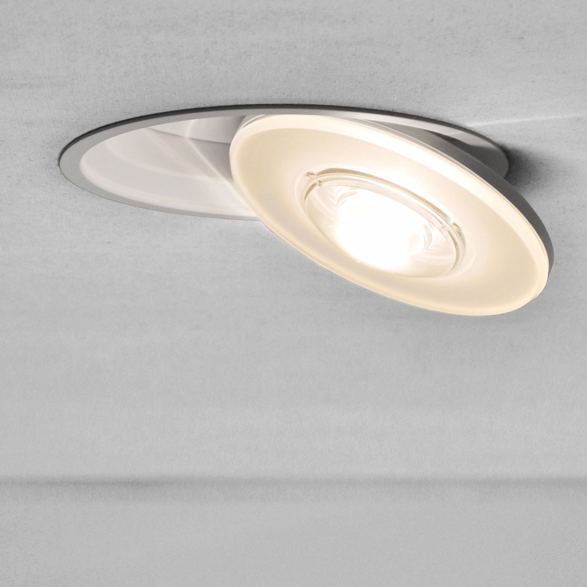 Euclid 3D Deckeneinbauleuchte Dim-to-Warm, B-Ware, weiß