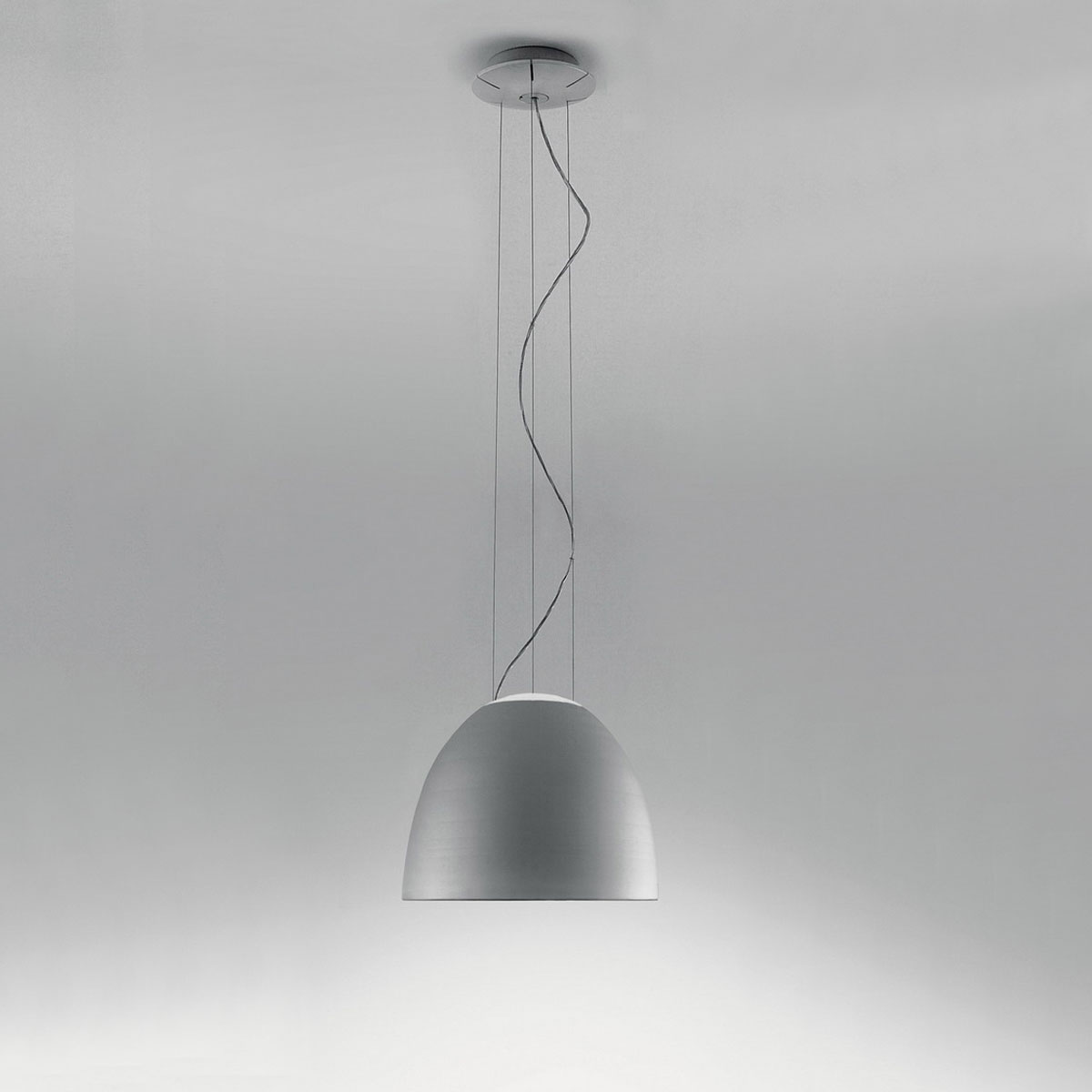 Artemide Nur Mini Sospensione, aluminiumgrau