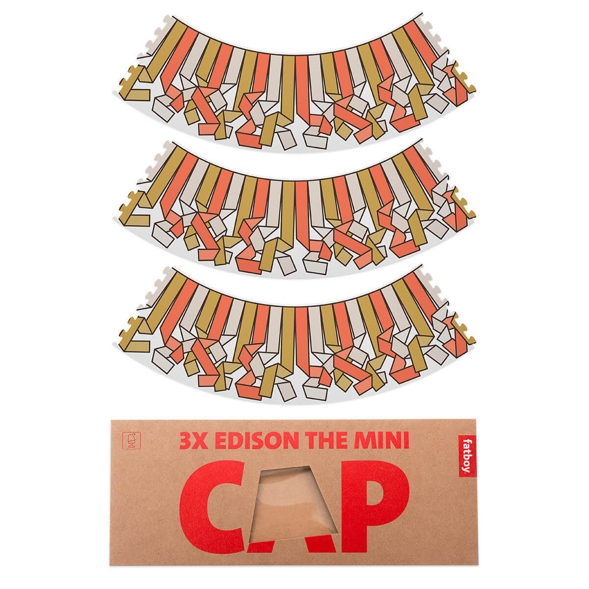 Mini Cappie Serpetine, 3er-Set, für Edison the Mini