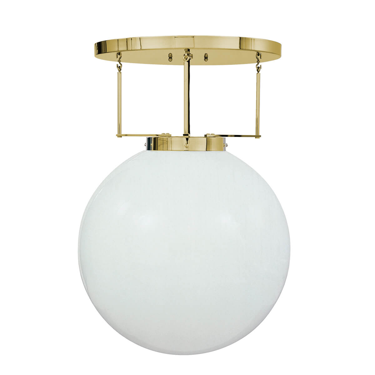 Tecnolumen DMB 26 Bauhaus Deckenleuchte, Ø: 30 cm, Messing poliert