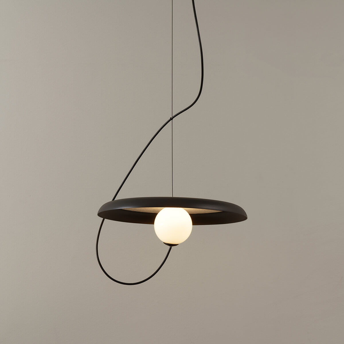 Milan Wire Pendelleuchte, Ø: 38,3 cm, anthrazitgrau