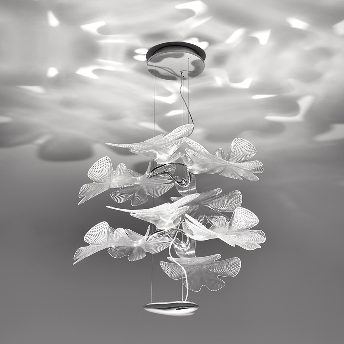 Artemide Design Chlorophilia LED Sospensione, App-kompatibel, Modell 2, Chrom