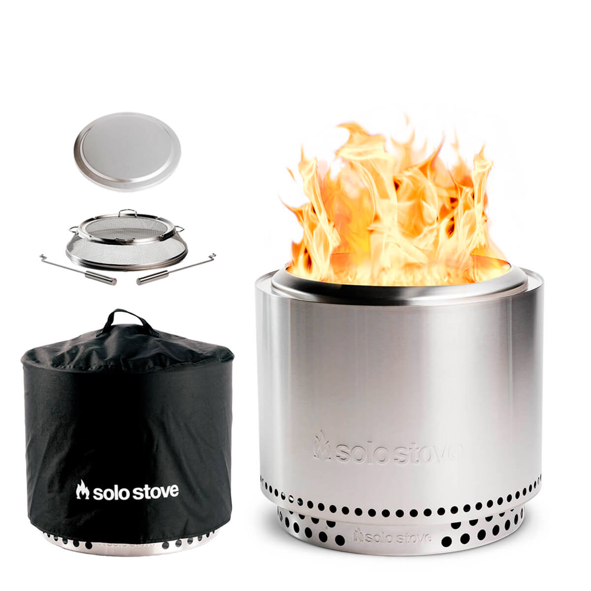 Solo Stove Bonfire 2.0 Feuerschale mit Standfuß, Garten-Set, Edelstahl