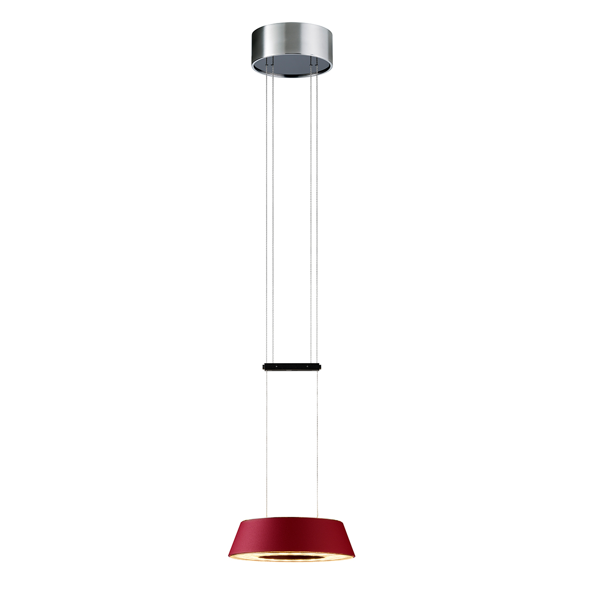 Oligo Glance LED Pendelleuchte, rot matt