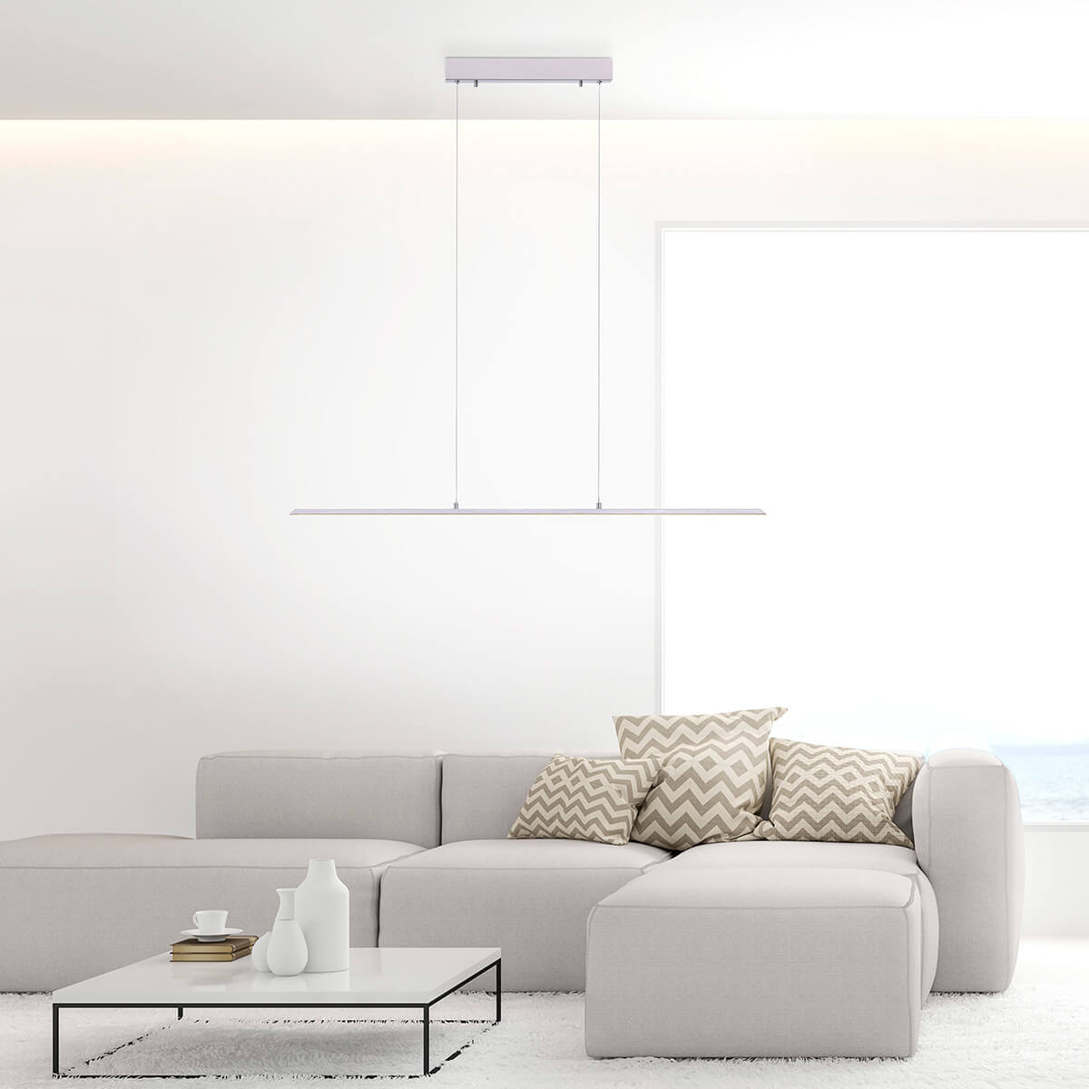 Neuhaus PURE Lite LED Pendelleuchte, Länge: 100 cm, Aluminium