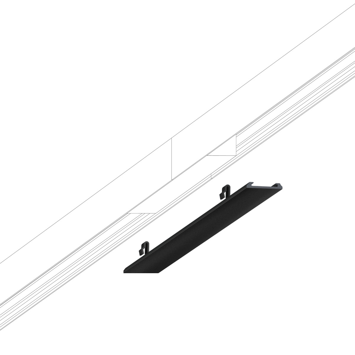 Bruck All-In Verbinder Abdeckung, schwarz