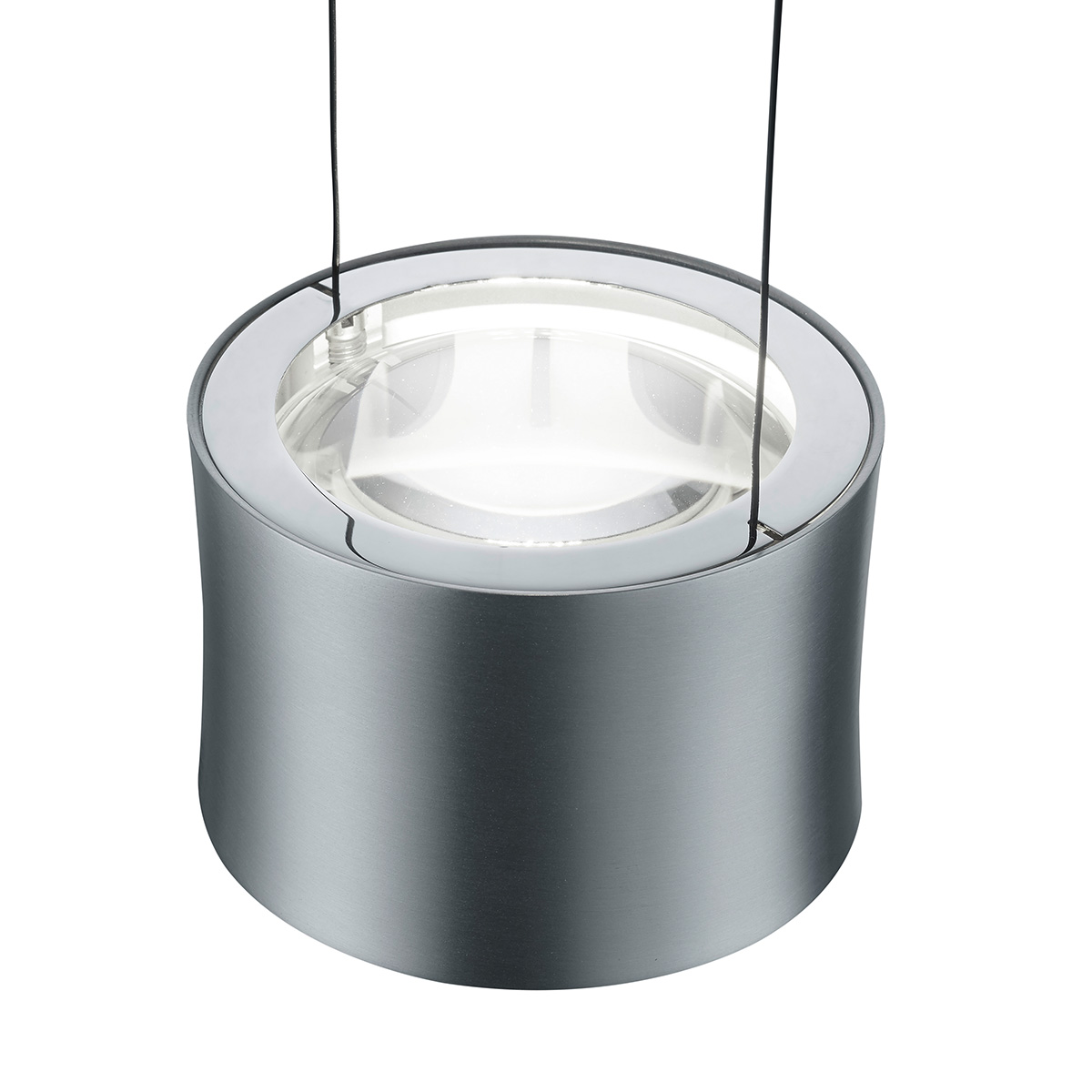 Bankamp Impulse LED Pendelleuchte, Nickel matt / Chrom