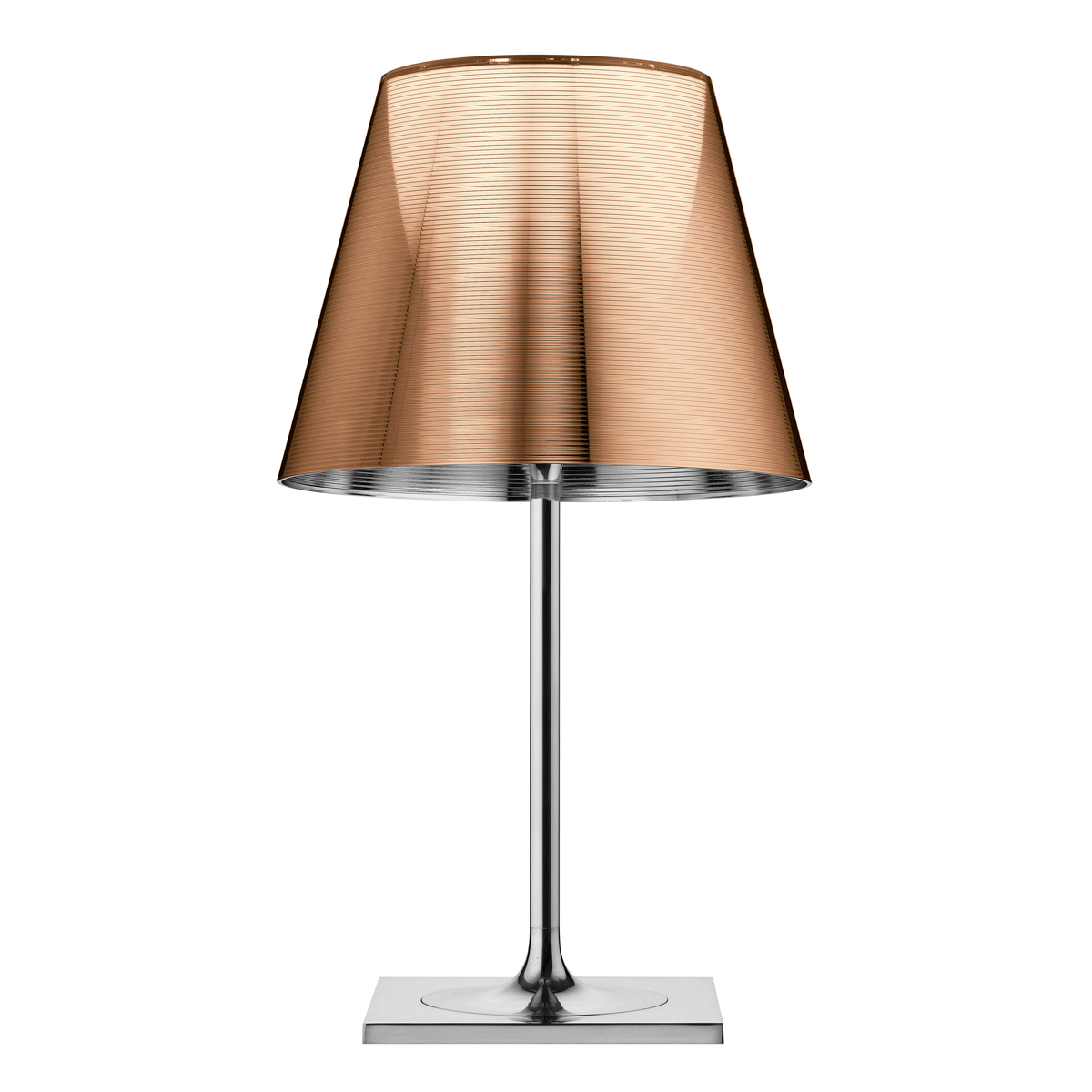 Flos KTribe T2 Tischleuchte, Bronze metallisiert (eingeschaltet)