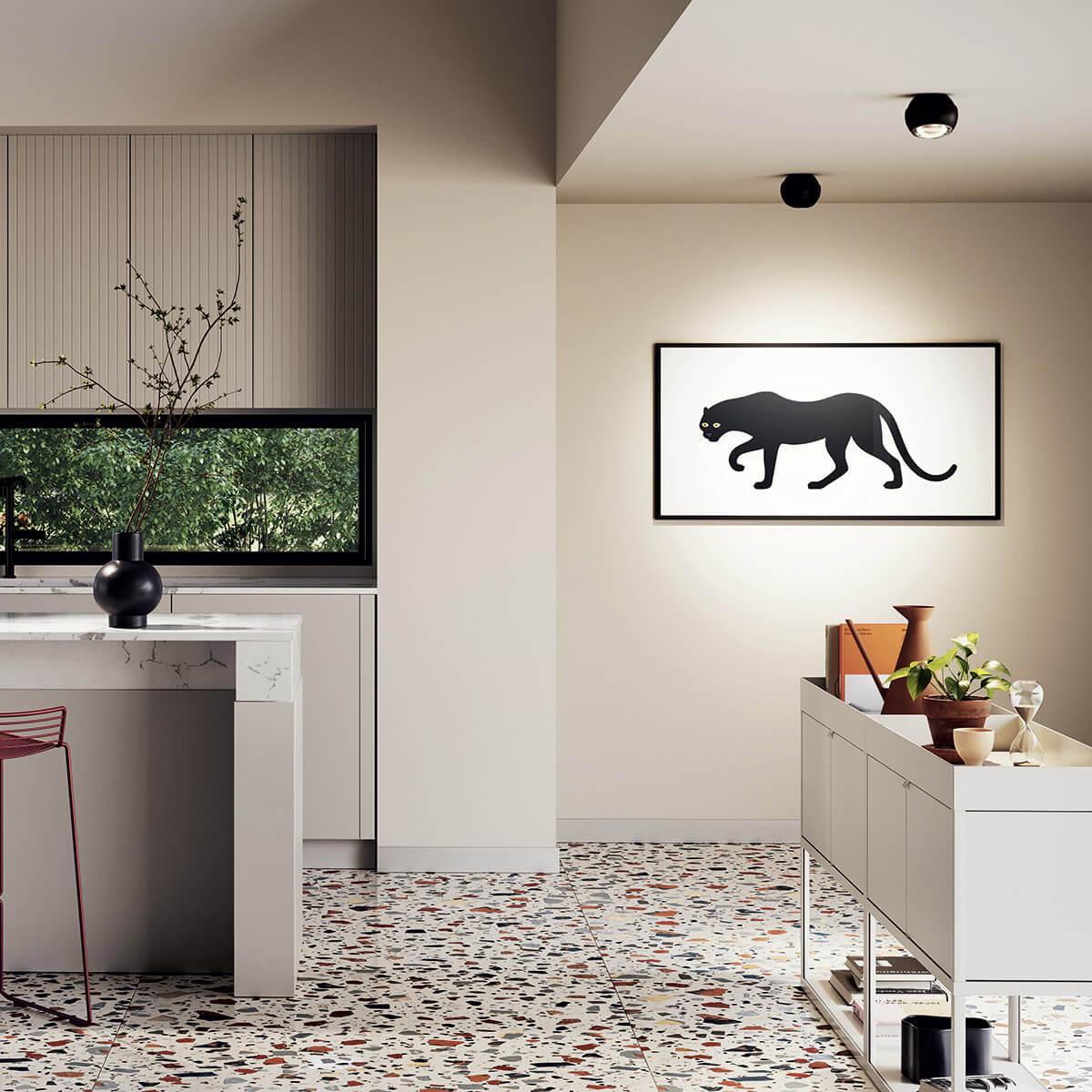 Lodes Spider LED Deckenleuchte, schwarz matt