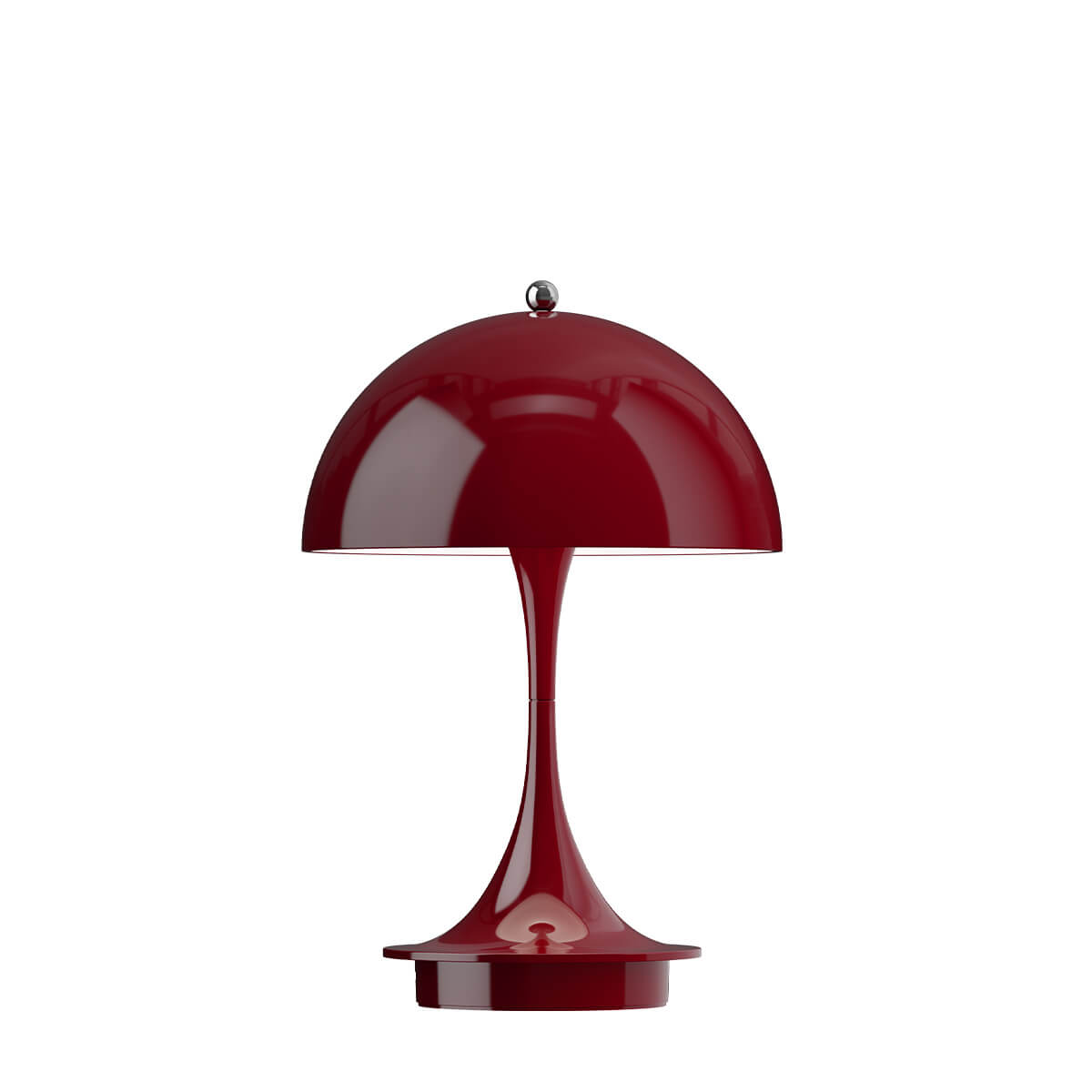 Louis Poulsen Panthella 160 Portable V3 LED Akkuleuchte, opak burgundy – Design by Verner Panton