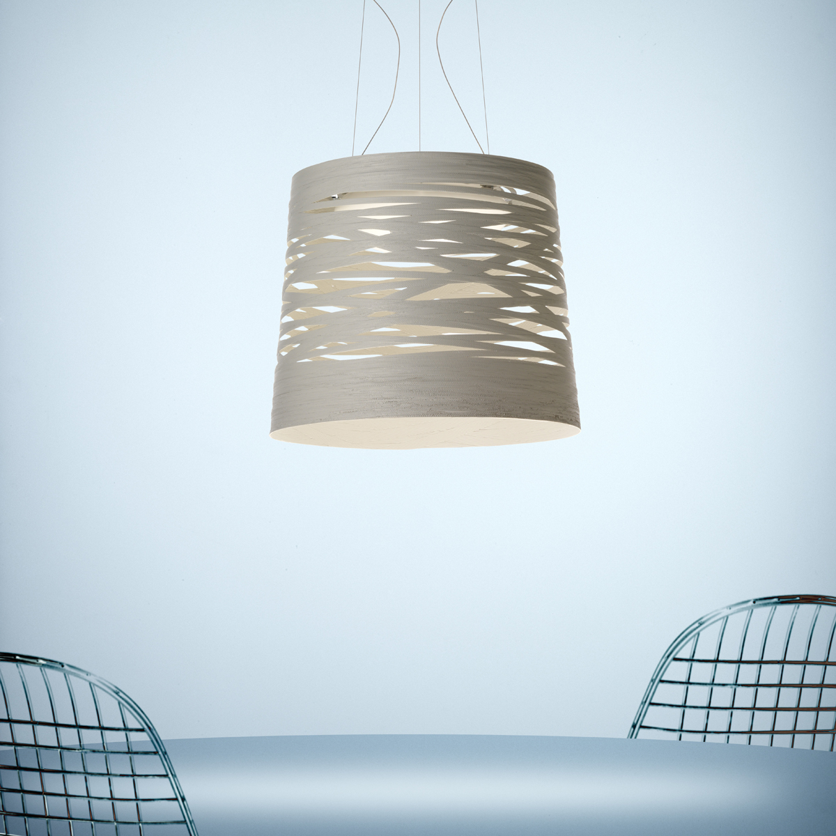 Foscarini Tress Grande Sospensione, bianco (weiß)