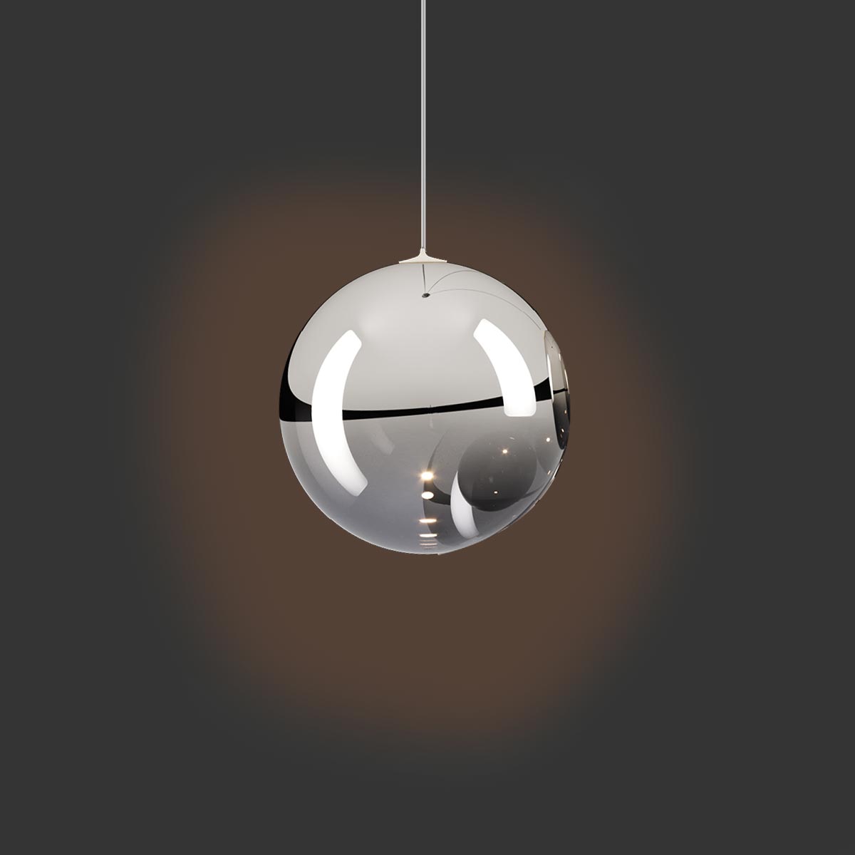 Lodes Random Solo 14 LED Pendelleuchte, Chrom
