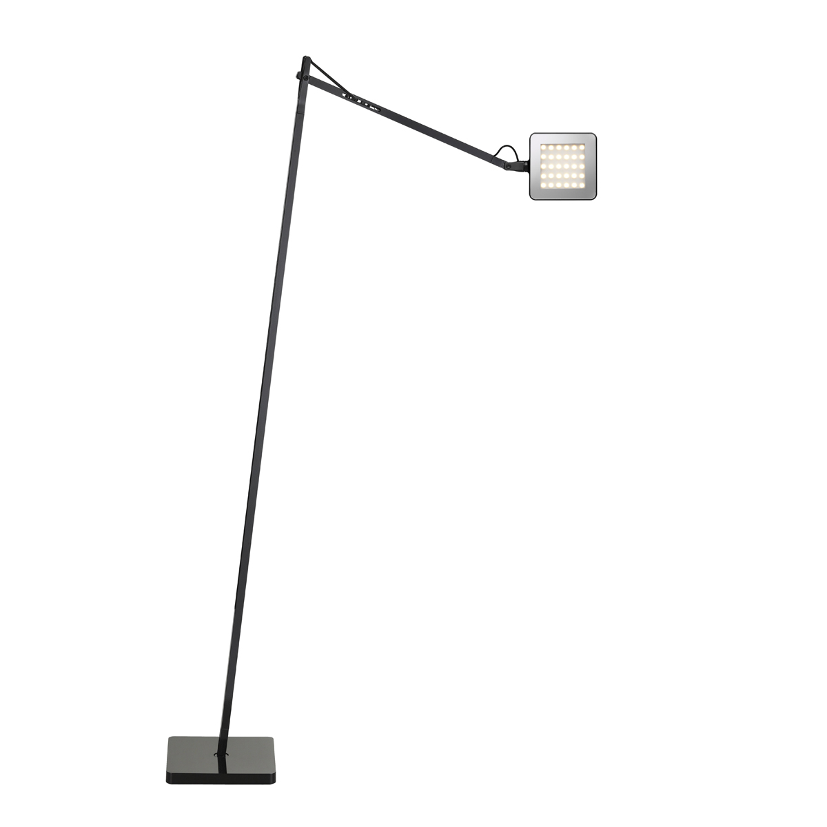 Flos Kelvin LED F Stehleuchte, schwarz glänzend