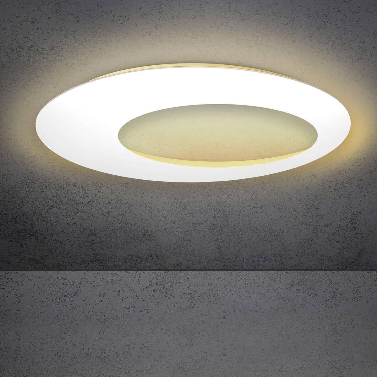 Escale Blade Open LED Wand- / Deckenleuchte, Ø: 95 cm, weiß matt