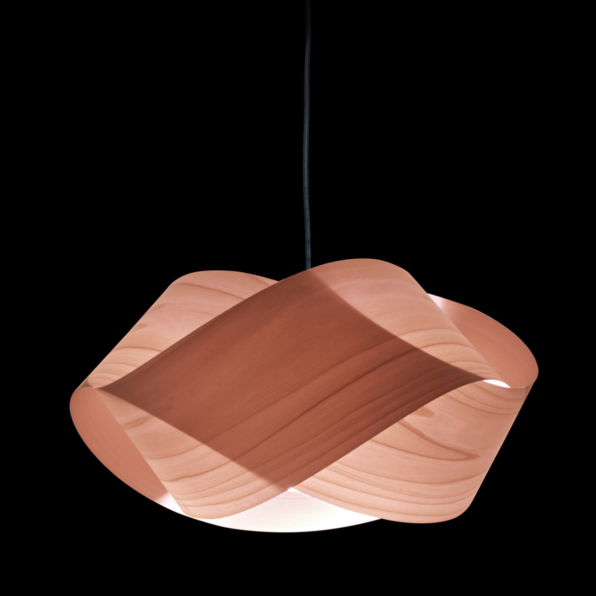 LZF Lamps Nut Pendelleuchte, Kabel: transparent, hellrosa