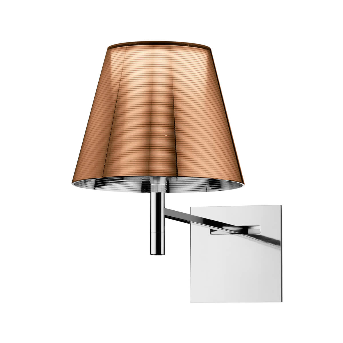 Flos KTribe W Wandleuchte, Bronze metallisiert (eingeschaltet)