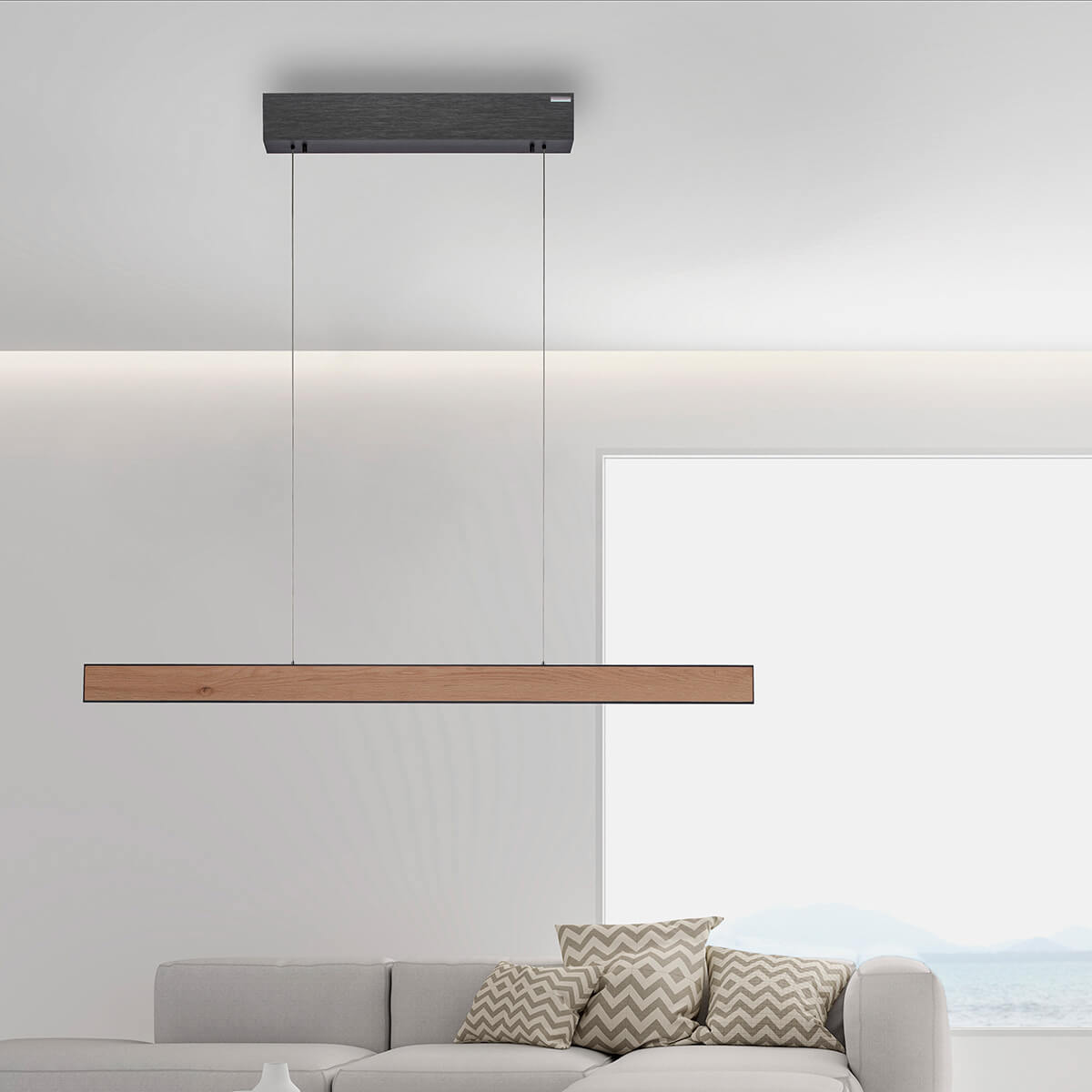PURE E-Motion LED Pendelleuchte mit e-LIFT und CCT