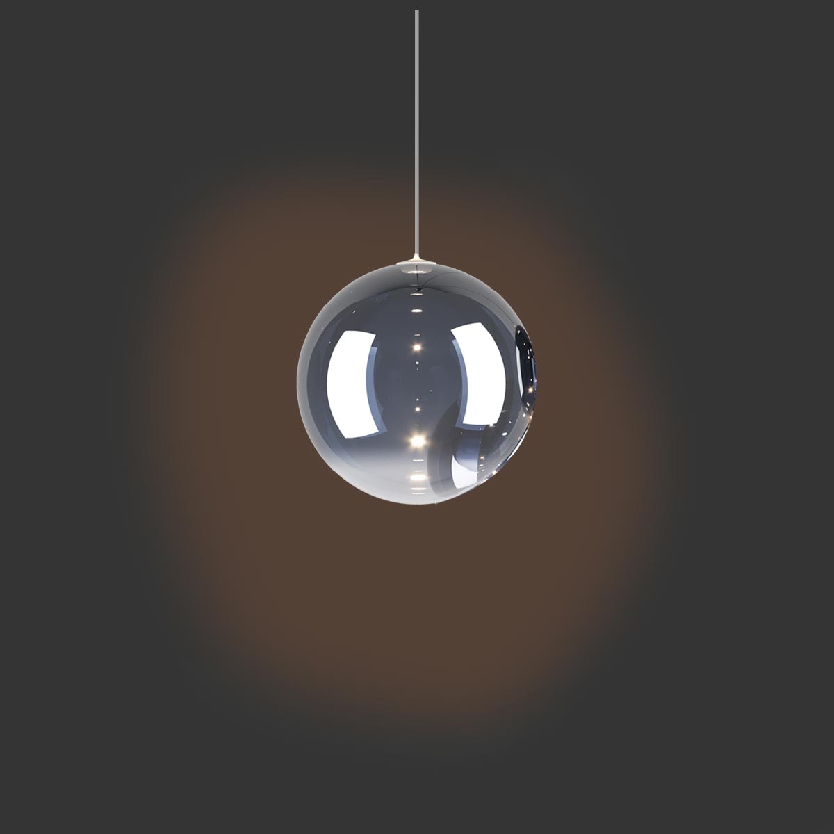 Lodes Random Solo 12 LED Pendelleuchte, Rauchglas