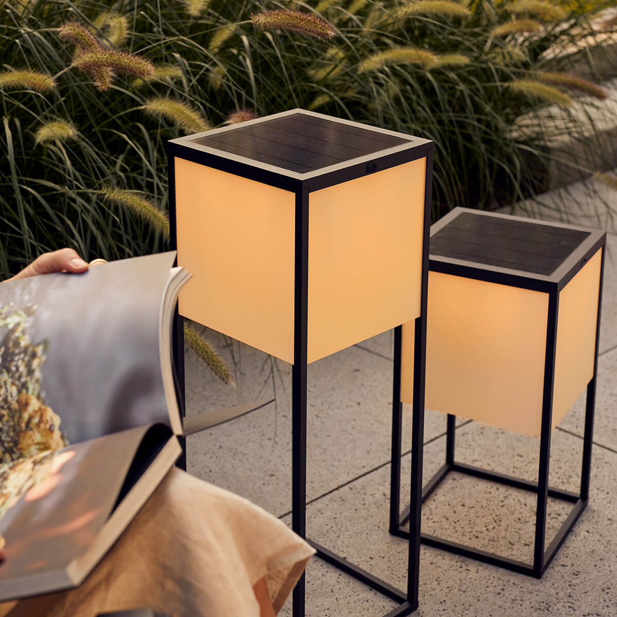 Fil LED Solarleuchte, Dim-to-Amber