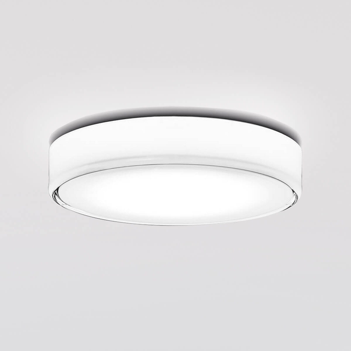 Peill+Putzler Magma LED Wand- / Deckenleuchte, Ø: 41 cm, Glas klar / weiß