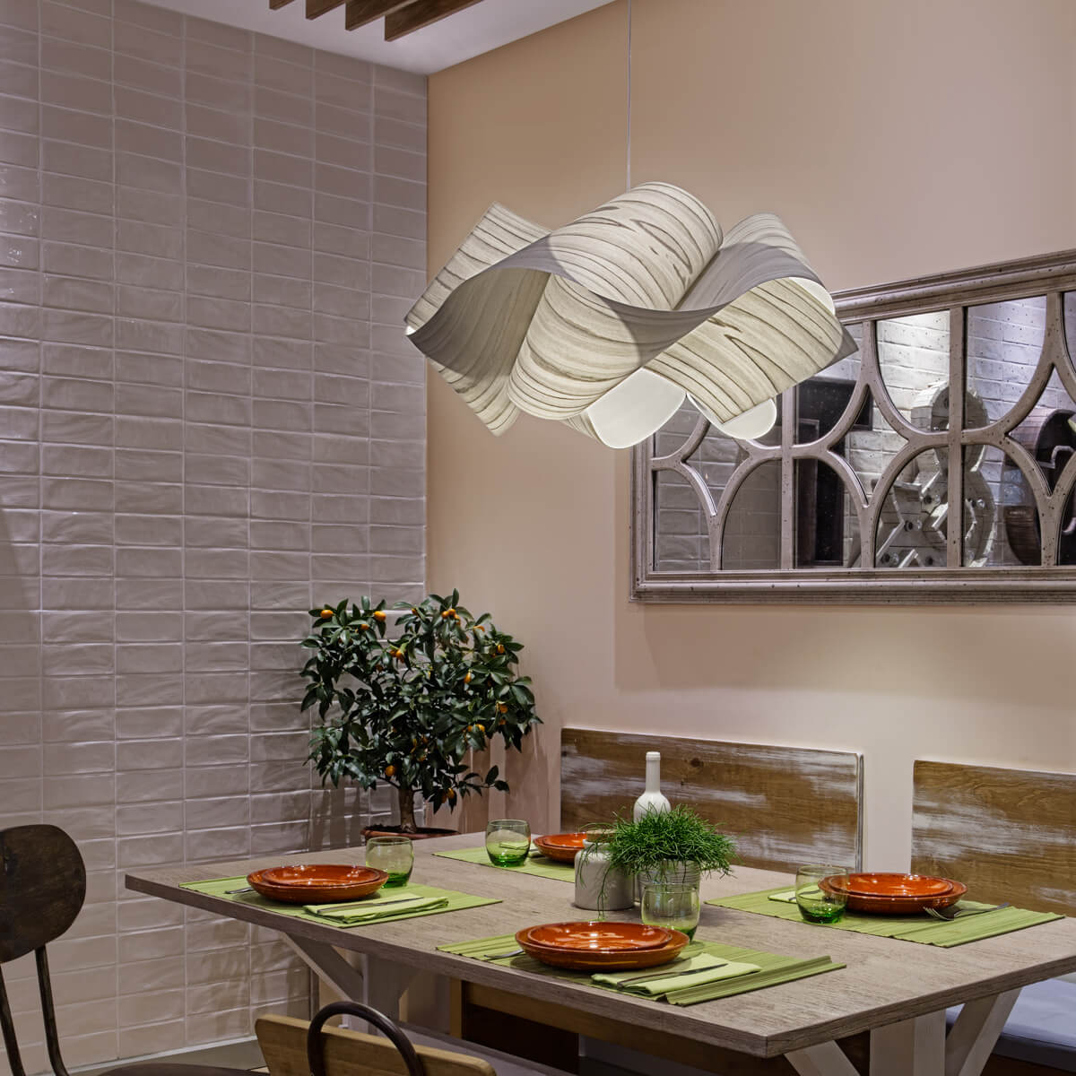 LZF Lamps Swirl Small Pendelleuchte, grau