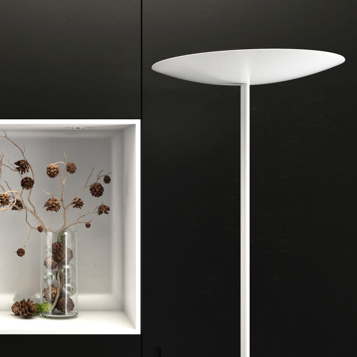 Belux Classic LED Stehleuchte, weiß