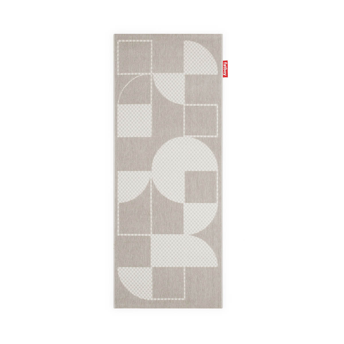 Fatboy Carpretty Catwalk Outdoor Teppich, Jigsaw creme-weiß