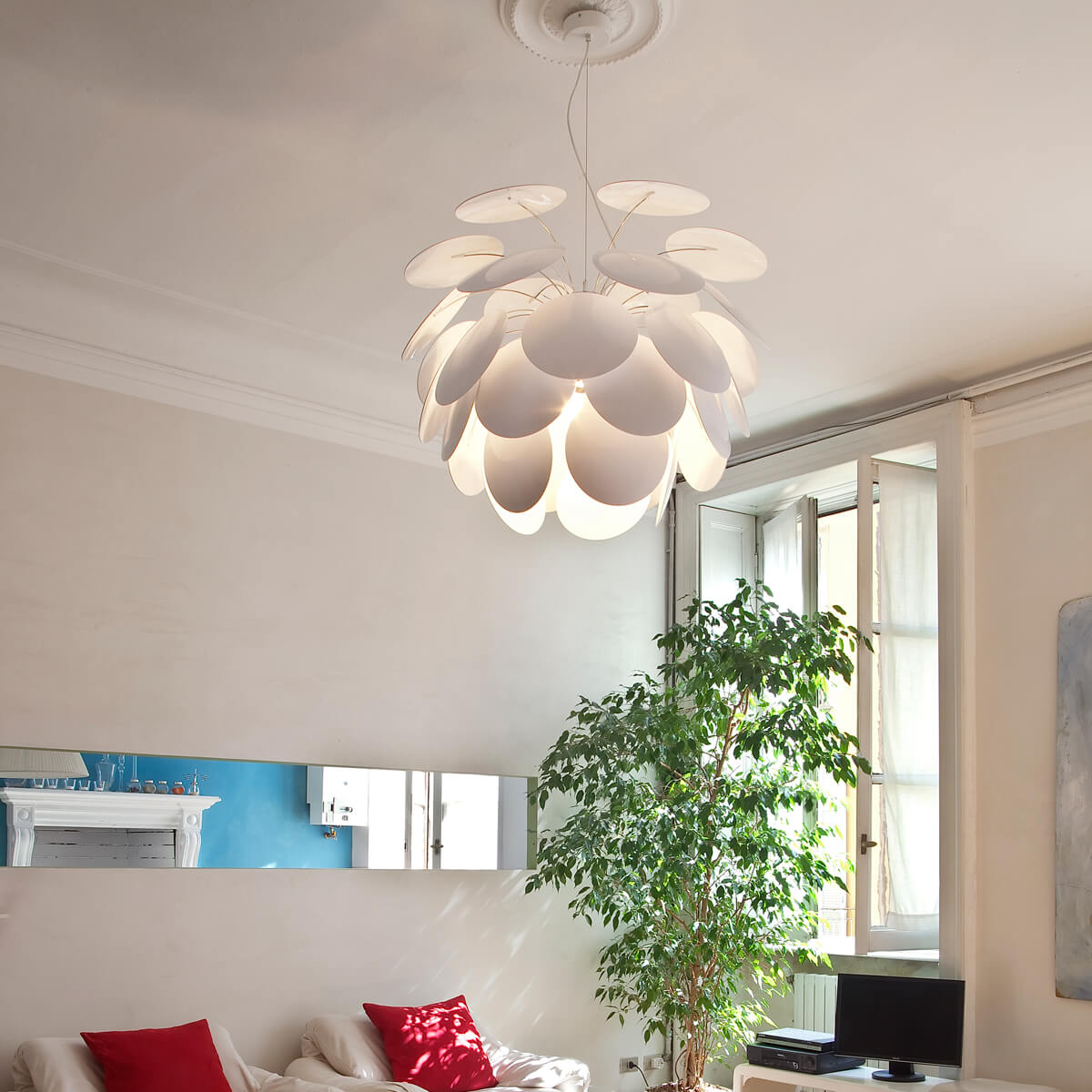 Marset Discocó 68 Pendelleuchte, weiß