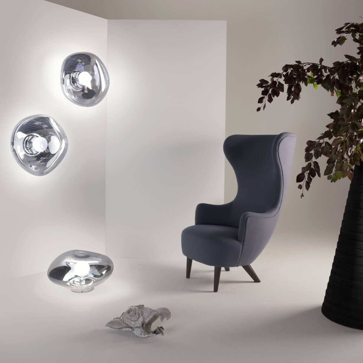 Melt Medium Surface Light LED Wandleuchte